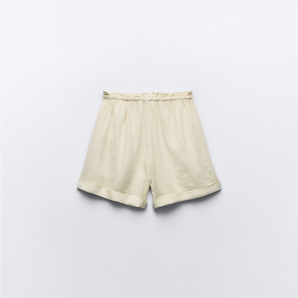 100% Linen Shorts | Zara | NWT - Picture 2 of 7